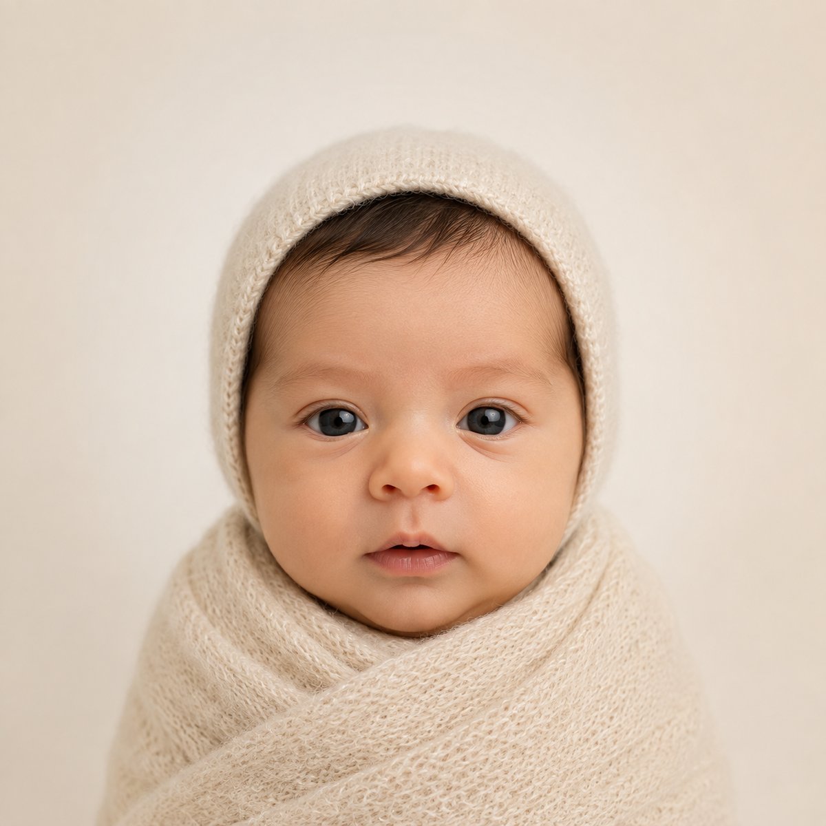 A portrait of a newborn baby